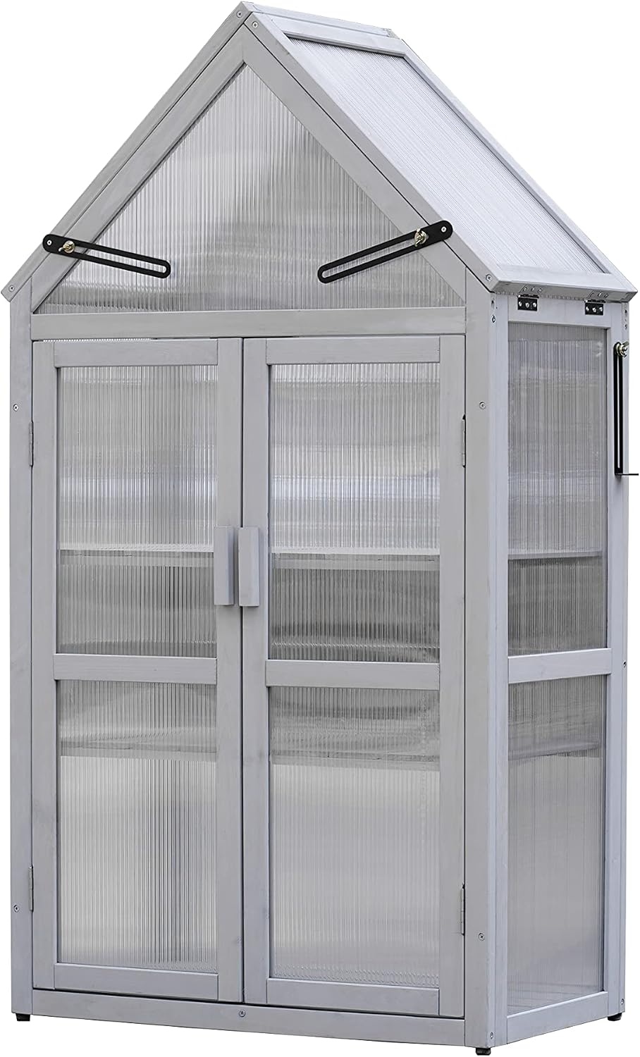 Mini Greenhouse Kit - Outdoor Plant Stand, Small Green House, Indoor Garden & Patio Accessories, Tiered Plant Stand