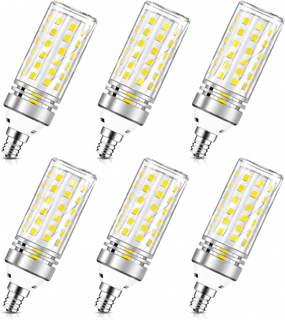 E12 LED Bulbs, 16W Candelabra, Warm White 3000K, CRI80+, 1500LM 120W Equivalent, E12 Base, Non-Dimmable LED