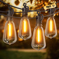 Outdoor String Lights, 75FT 22+2 LED ST38 LED Patio Lights Shatterproof, Dimmable IP65 Waterproof Connectable Hanging