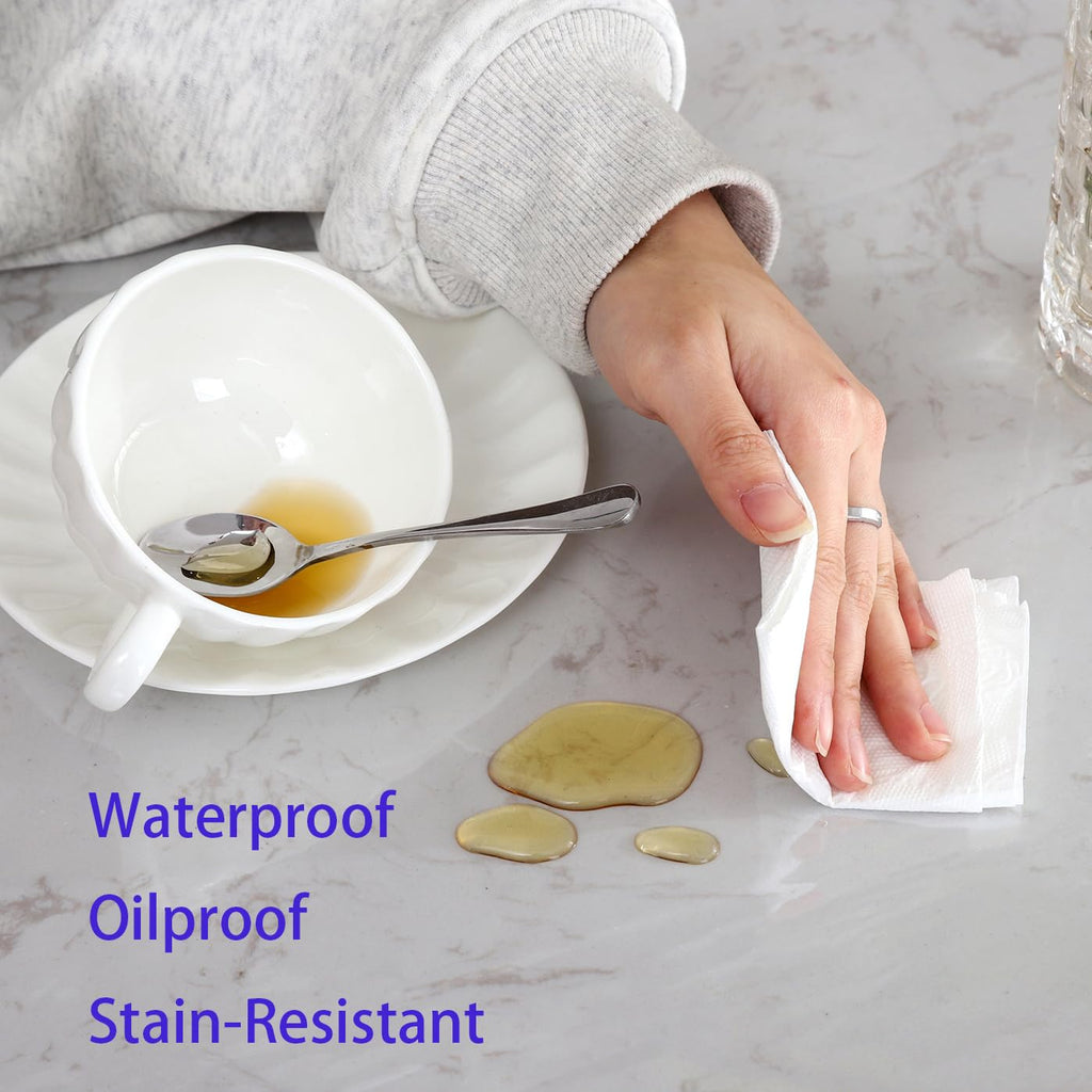 Clear Vinyl Tablecloth Protector Waterproof/Oil-Proof Plastic Square Transparent Sheet Table Cover (54X84 Inch)