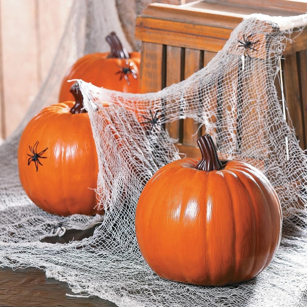 Large Foam Pumpkin Decor, 9" x 8.25"