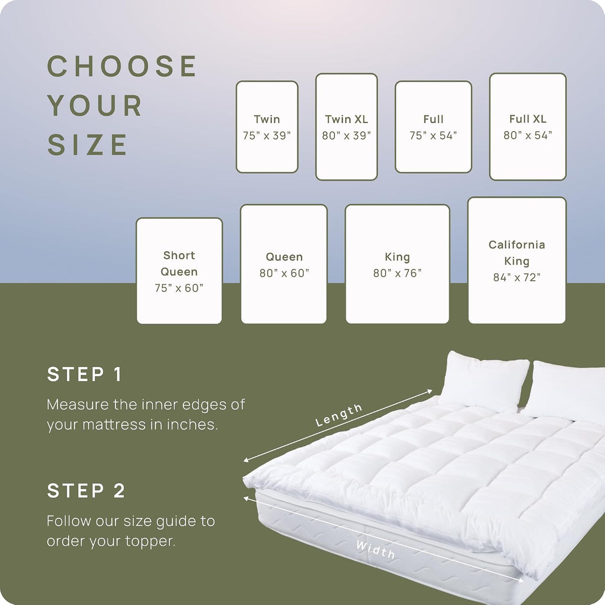 Queen Cotton Mattress Topper, 1200 GSM Extra Thick Plush Mattress Pad, Soft | thick pillow top, back pain relief