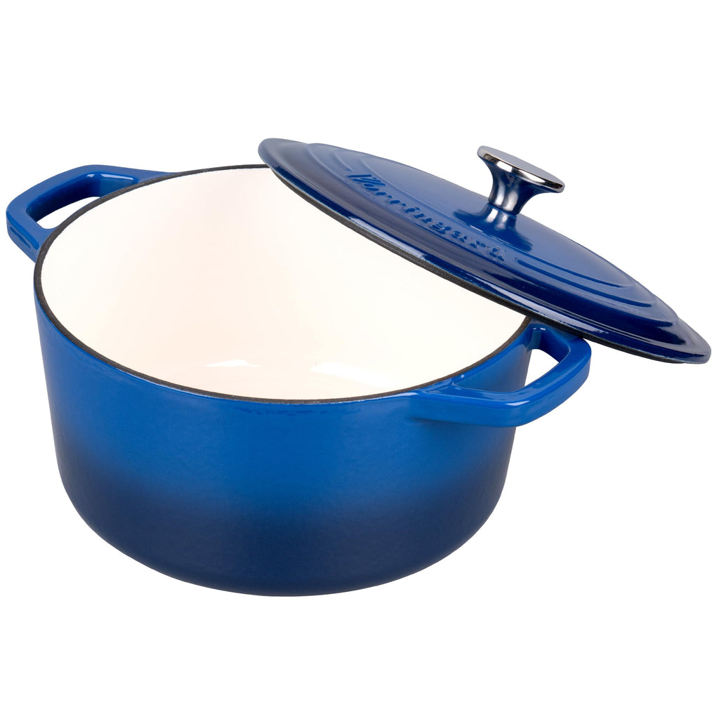 Enameled Cast Iron Dutch Oven Pot with Lid, for Bread Baking, Round Bread Oven- include Sourdough Bread Baking