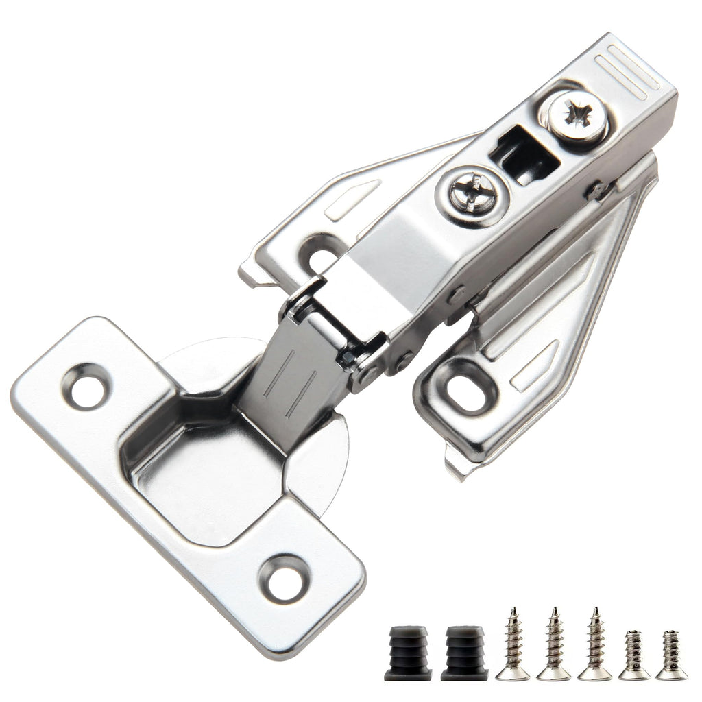 10 Pack Full Overlay Face Frame Soft Close Hinges, 105° 3-Way Adjust