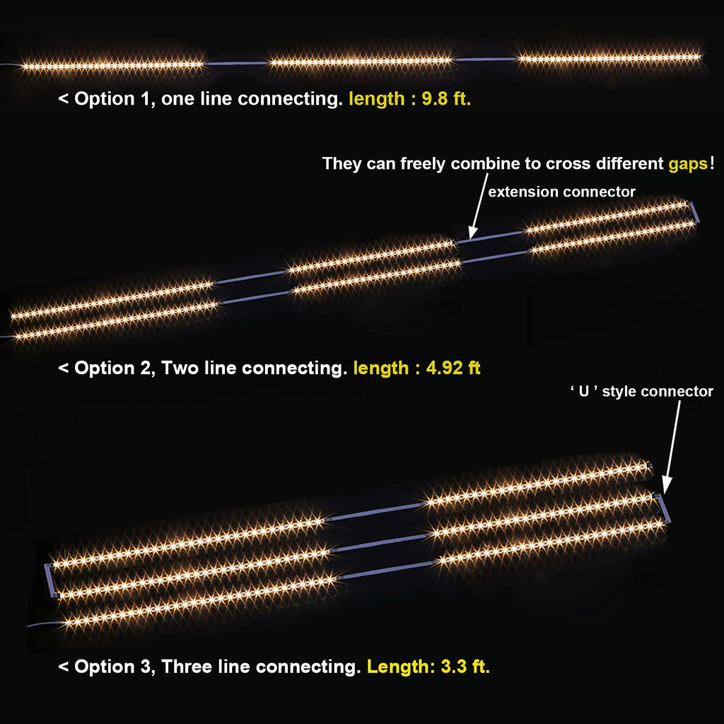 Under Cabinet LED Lighting Kit,Dimmable Strip Lights with RF Remote