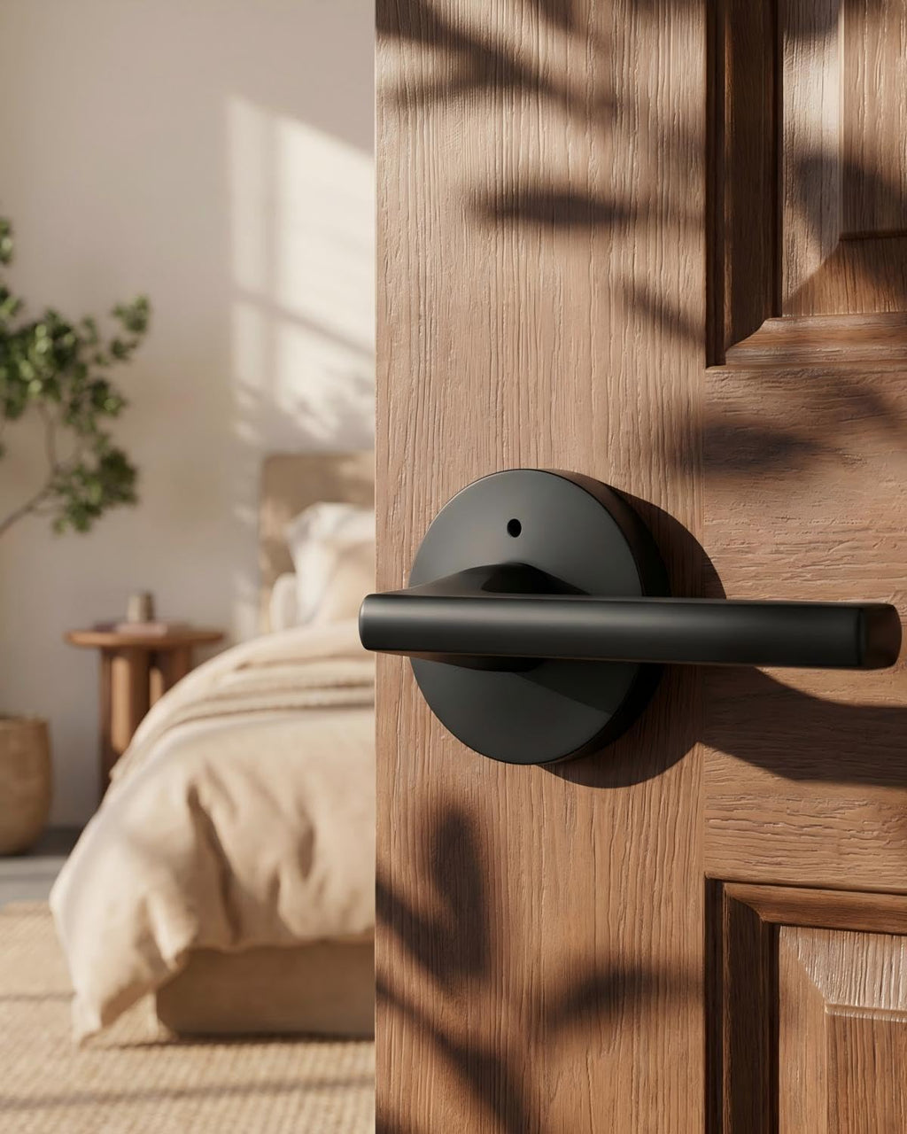 Matte Black Door Handles Interior Privacy Door Handle 1 Pack