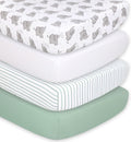 4-Pack Fitted Crib Sheet Set - Super Soft & Breathable Baby Girl or Boy Crib Sheets, Nursery Decor, Fit for Standard