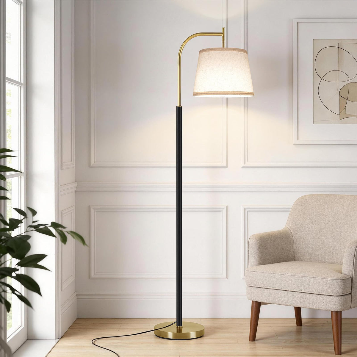 Wood Floor Lamp, Mid Century Modern Standing Lamps