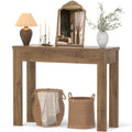 Small Console Table, 32" Farmhouse Narrow Sofa Table