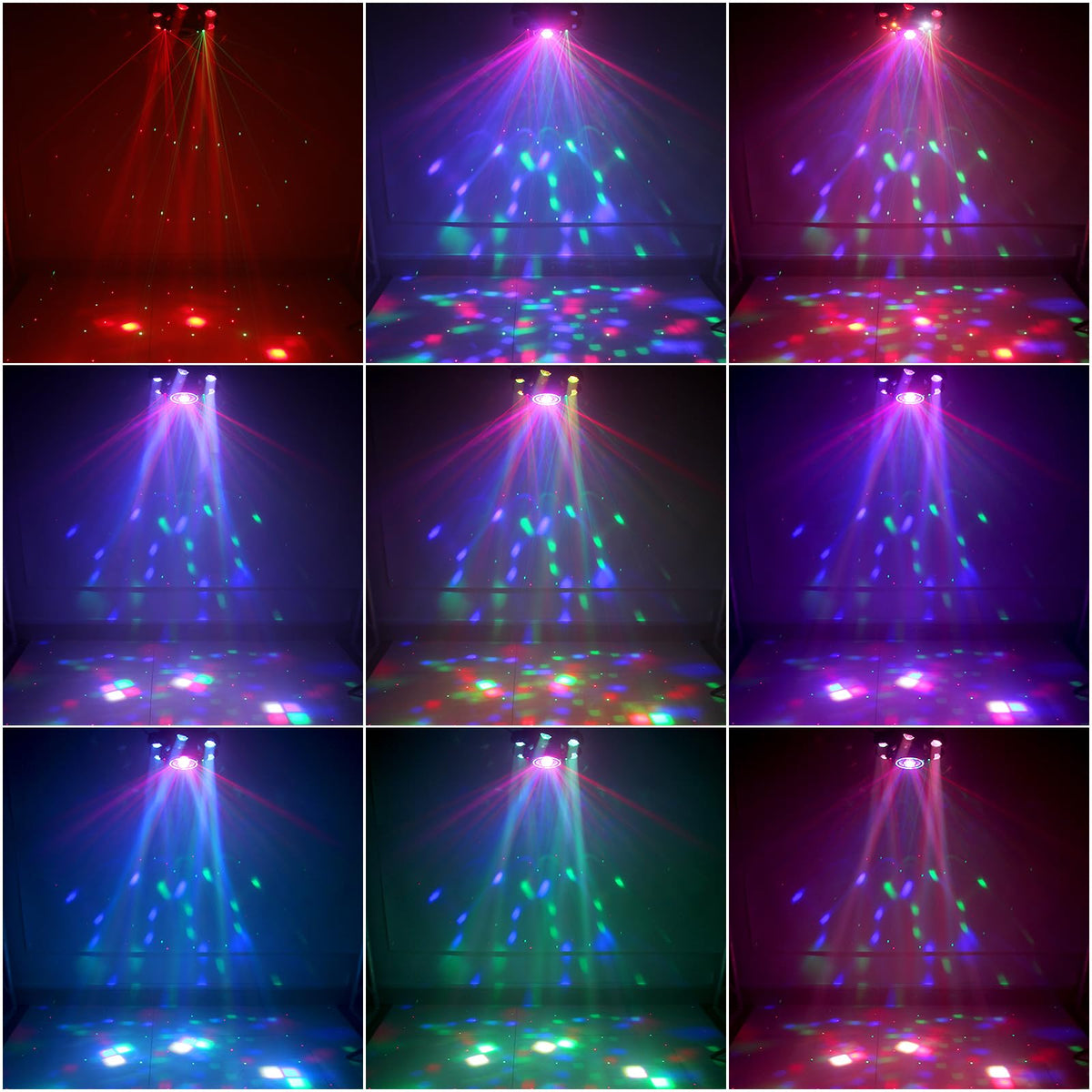 6 Arm Moving Head DJ Lights for Party Remote Control