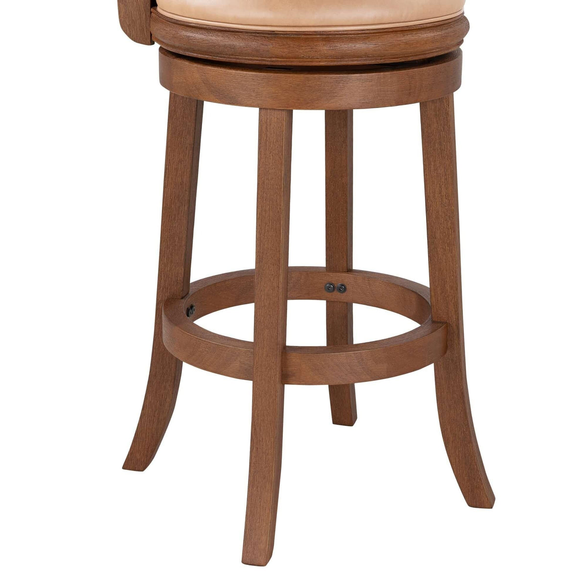 Inspired Bertoia Style Augusta Swivel - Chestnut Wire-Brush