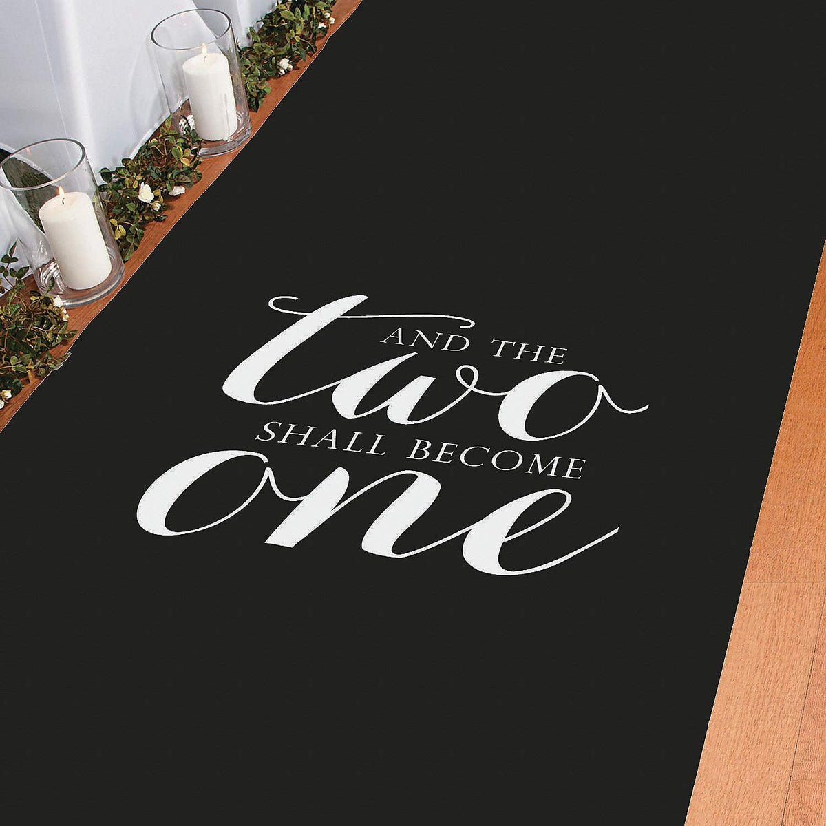 Black Wedding Aisle Runner