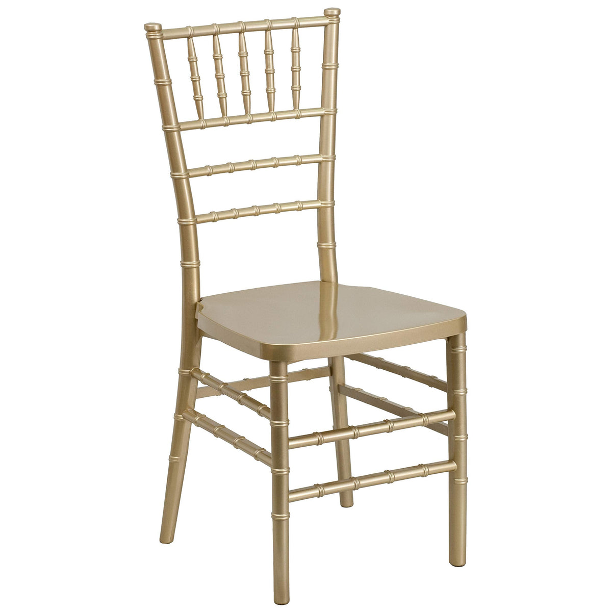 Hercules Resin Stacking Chiavari Chair, Gold