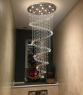 78-Inch Crystal Glam Long-Drop Chandelier for Foyers and Stairwells
