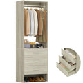 1.8FT Closet System with Drawers, 21.5'' Closet Organizer
