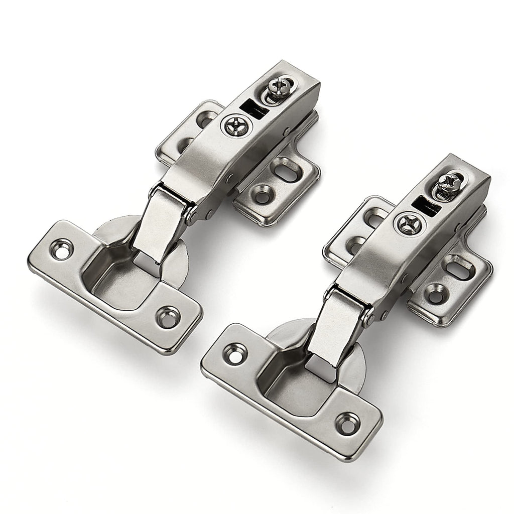 European Kitchen Cabinet Hinges, Soft Close, Full Overlay, 10 Pack