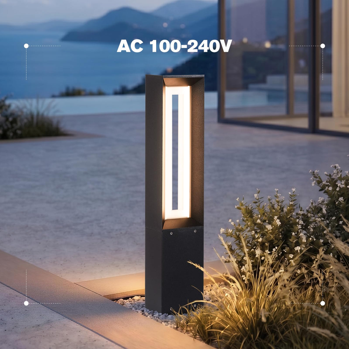 Outdoor Pathway Lights Hard Wired, Waterproof Landscape Path Light