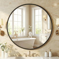 30 Inch Round Wall Mirror, Bathroom Mirrors for Over Sink