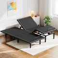 Split King Adjustable Bed Frame, Electric Bed Base with Head & Foot Incline, USB-A & USB-C Ports, LED Under-Bed