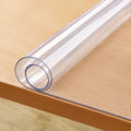 Clear Table Cover Protector, 1.5mm Thick 36 x 72 in PVC Plastic Tablecloth, Waterproof & Oil Spill Proof