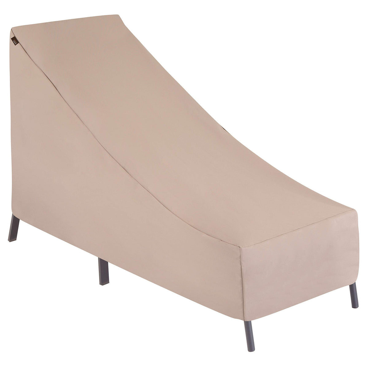 2934 Chalet Patio Chaise Lounge, Outdoor Cover (65 L x 28 D x 29 H inches), Khaki/Fossil Water-Resistant