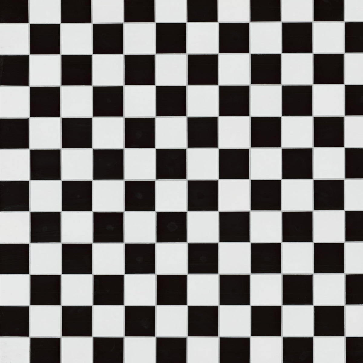 Porcelain Tile | White and Black Checkered | 8" x 16"