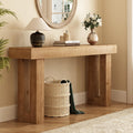 Solid Wood Entryway Table, 59-Inch Long Farmhouse Console Tables