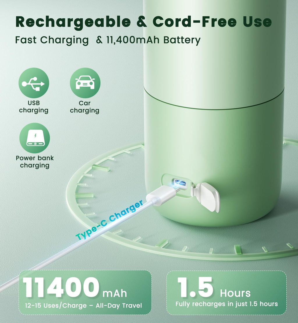 Portable Bottle Warmer for Travel, Baby Milk Warmer for Breastmilk & Water