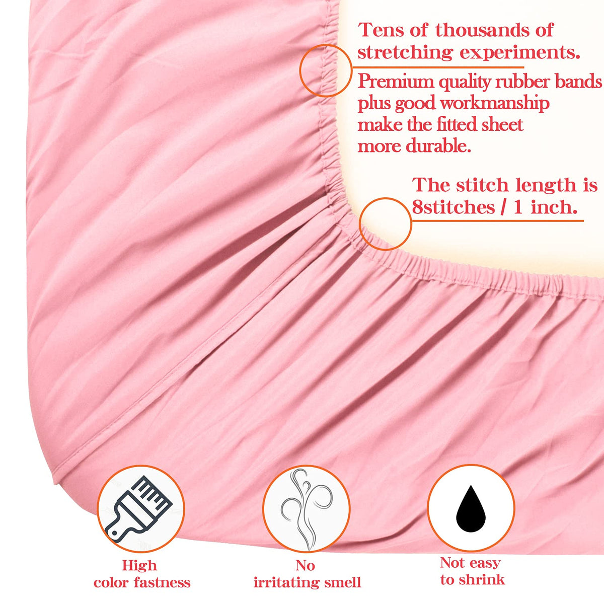 Toddler Microfiber Bedding Set, 4 Piece, Pink