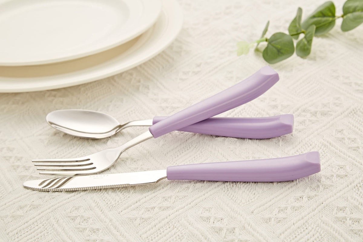 Silverware Set 20 Pieces Stainless Steel Cutlery Color Handle Flatware - 4 x Dinner Knife; 4 x Dinner Fork; 4 x Salad