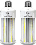 2 Pack 600W Equivalent LED Corn Light Bulb 9000 Lumen 5000K 60W Large Area Daylight White E26/E27 Medium Base