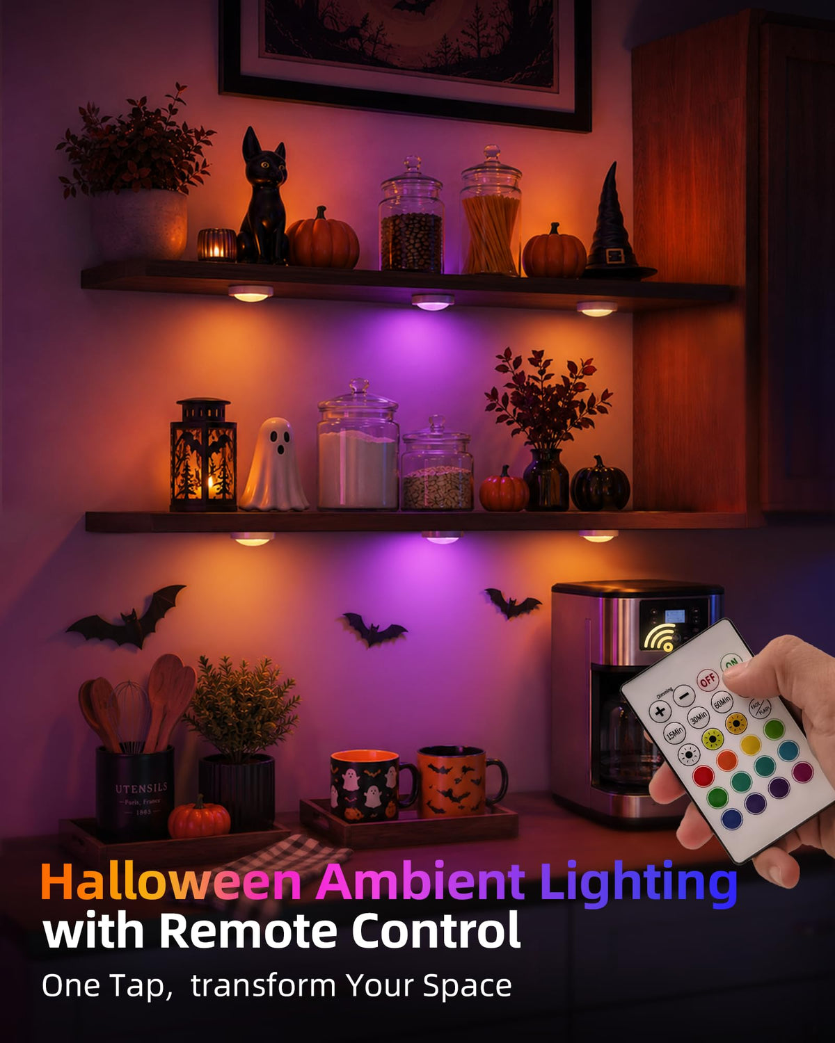 LED Puck Lights, Rechargeable Under Cabinet Lights