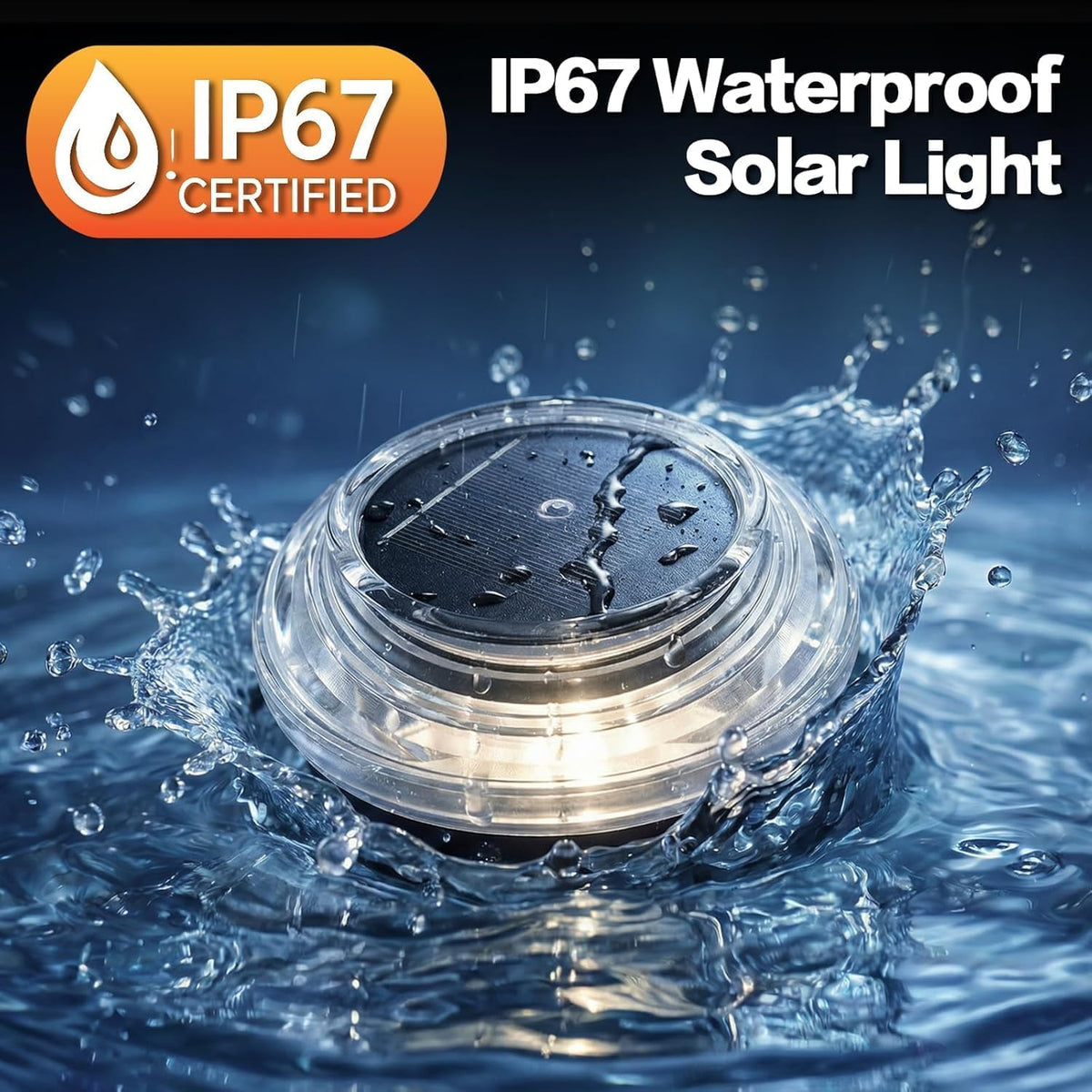 Solar Pathway Lights Outdoor, 12 Pack 12H Flat Walkway Lights
