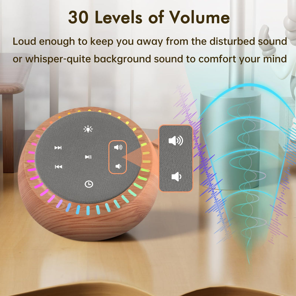 Sound Machine for Sleep, White Noise for Sleeping Adults & Baby