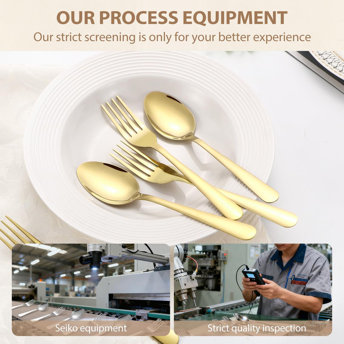 32-Piece Forks and Spoons Set, Premium Stainless Steel Silverware, Mirror Polished & Dishwasher Safe, Food Grade