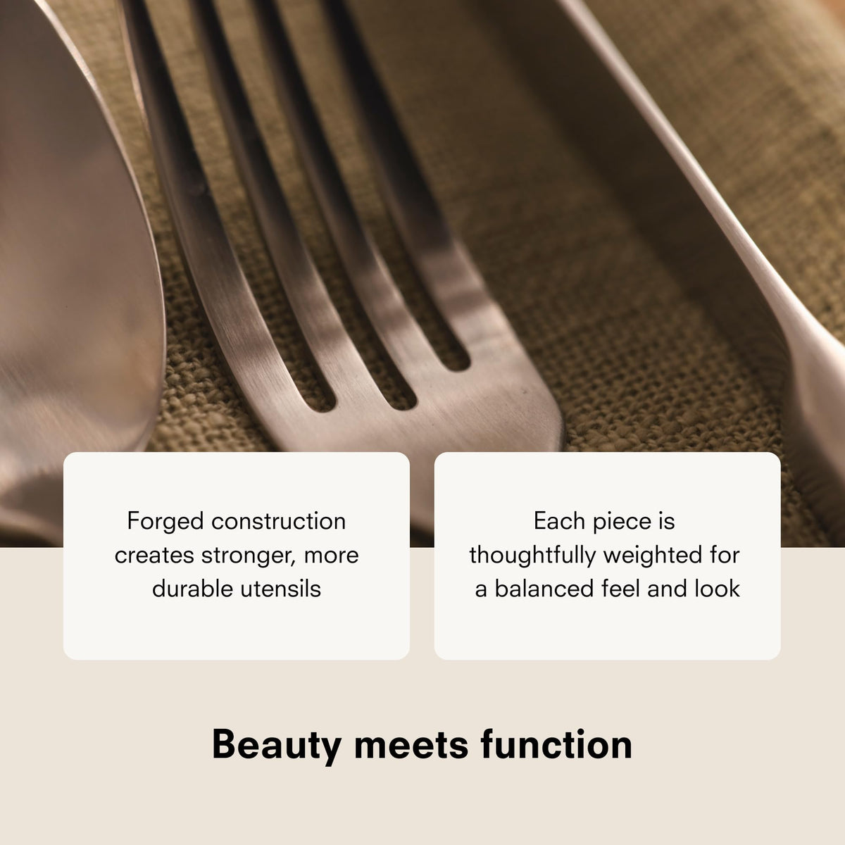 18/10 Stainless Steel Forged Flatware Set | 20 Piece Set