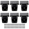 6 Pack 3.5 Inch Heavy Duty Gate Hinges, Barn Door Hinges with Screws