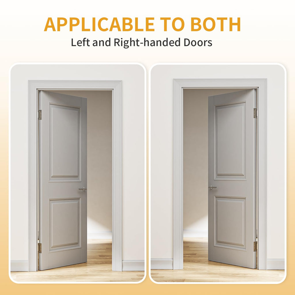 3 Pack Self Closing Door Hinges, 4.5" x 4.5" Spring Loaded Hinges