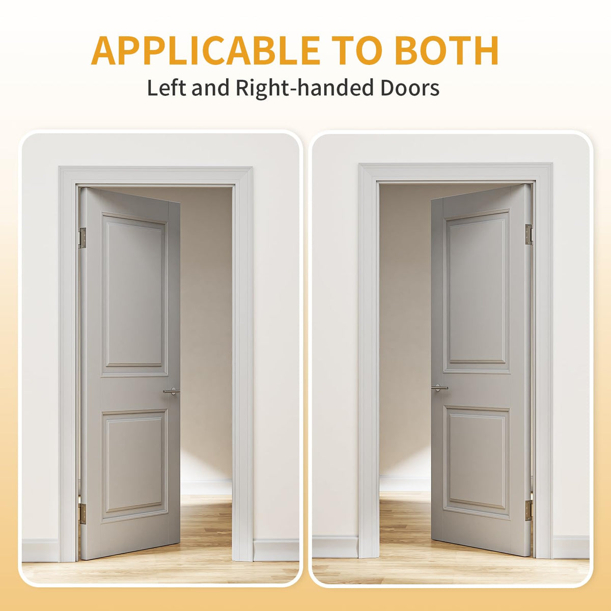 3 Pack Self Closing Door Hinges, 4.5" x 4.5" Spring Loaded Hinges