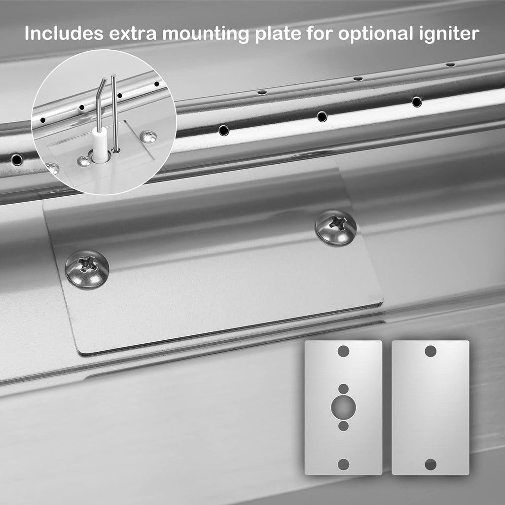 36 by 6-Inch Drop-in Linear Fire Pit Burner and Burner