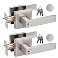 2 Pack Door Handle Heavy Duty, Keyed Alike Entry Door Lever