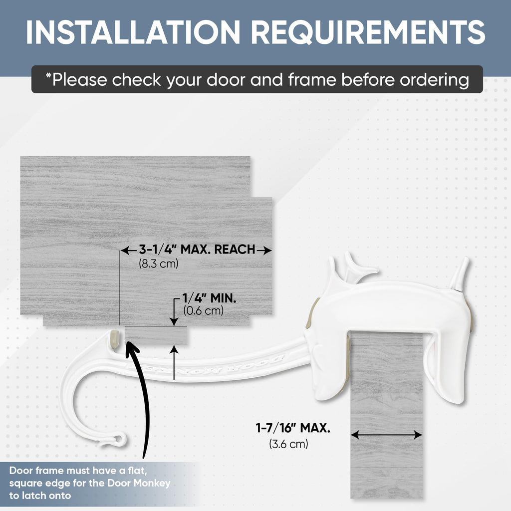 Child Proof Door Lock & Pinch Guard - For Door Knobs & Lever Handles - Easy to Install - No Tools or Tape Required