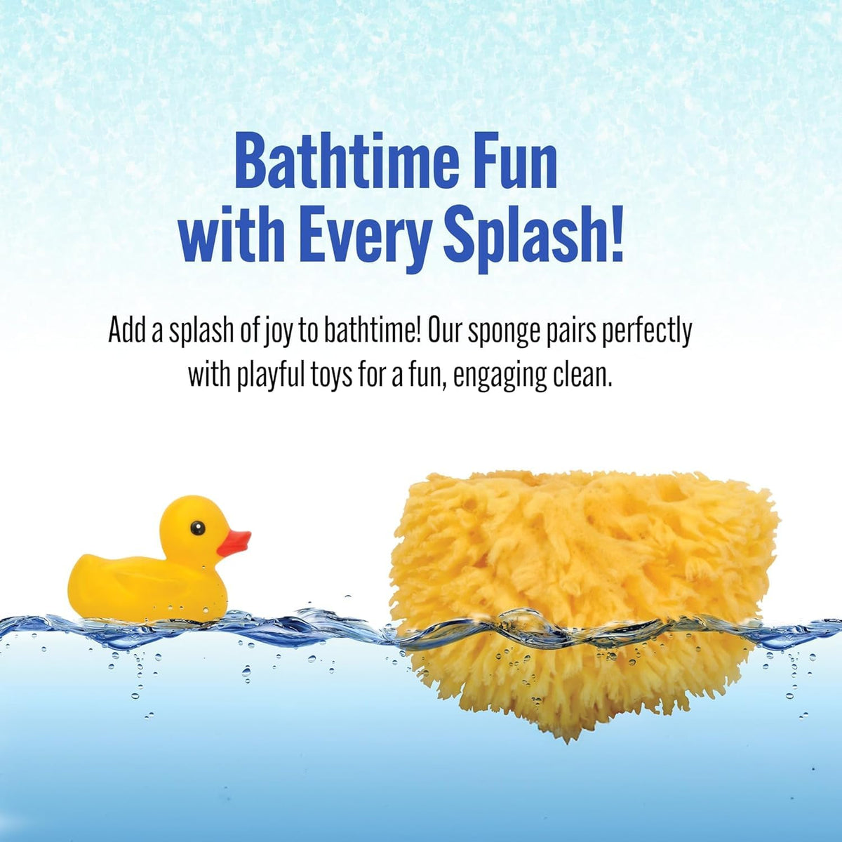 Buddy Natural Bath Sponge, Ultra-Soft Sea Wool, Gentle on Baby's Skin, Hypoallergenic, Biodegradable, 3-Pack, 4in for