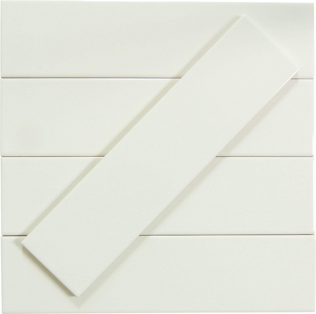 Oasis Tile in Collection Plain White | 3x12 Glossy Ceramic Subway Tile