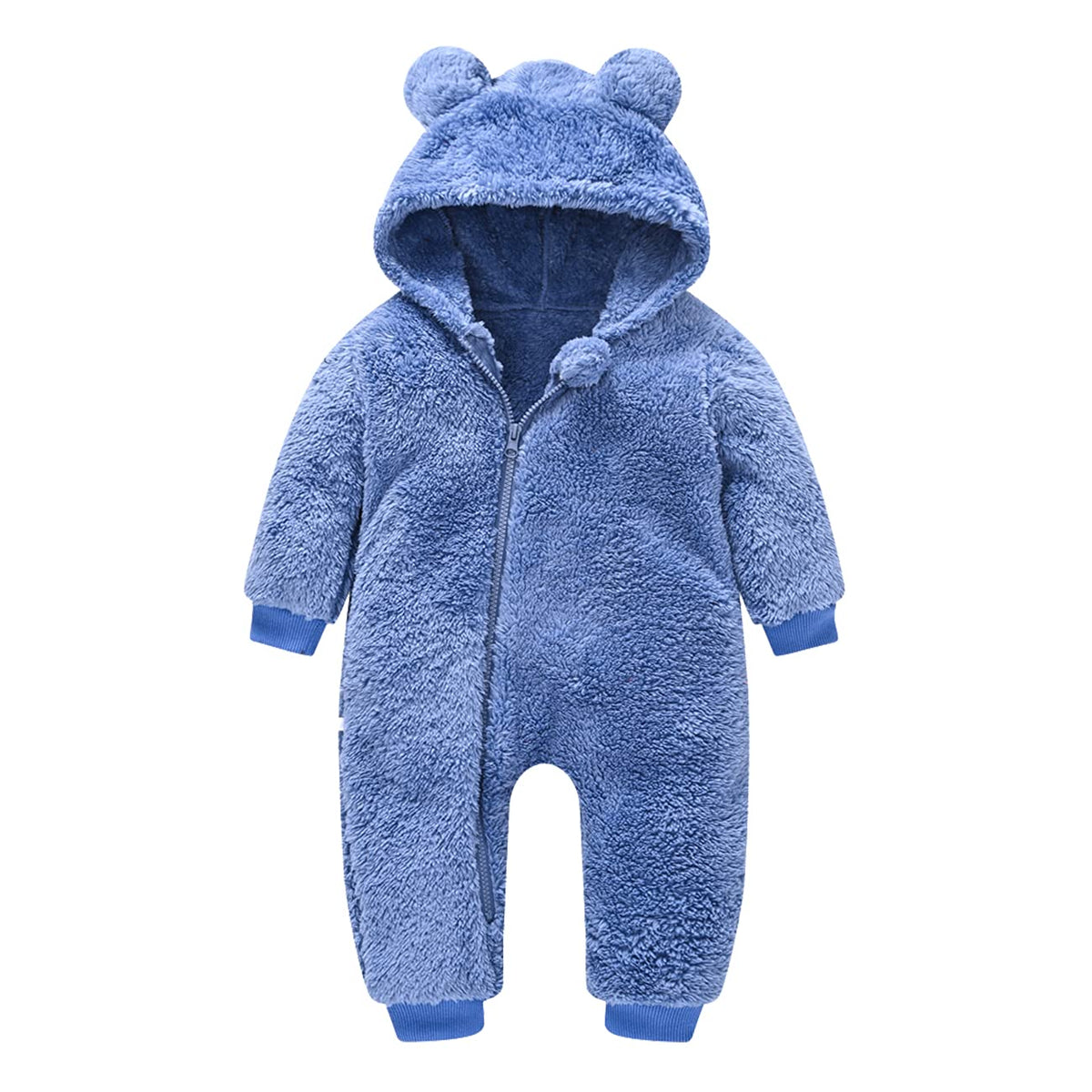 Baby Fleece Jumpsuits 12 Infant Bear Snowsuit Bodysuit Cartoon Newborn Hooded Romper Warm Coat