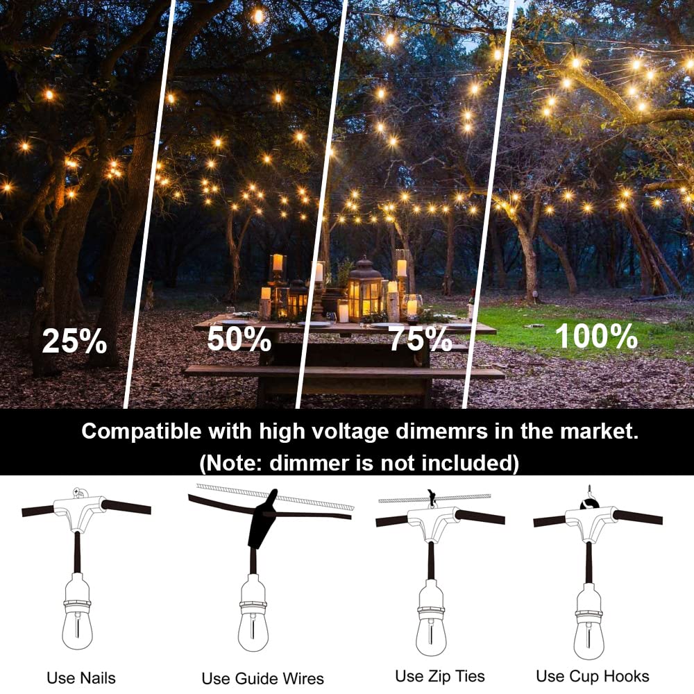 Outdoor String Lights Waterproof Commercial Market