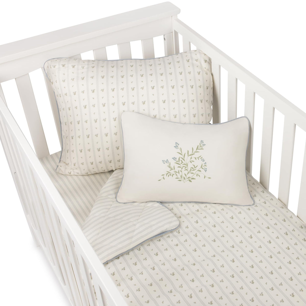 Crib Bedding Set for Boys, Toddler Bedding Set, 5 Piece Set Includes - 2 Fitted Crib Sheets/Toddler Bed Sheets