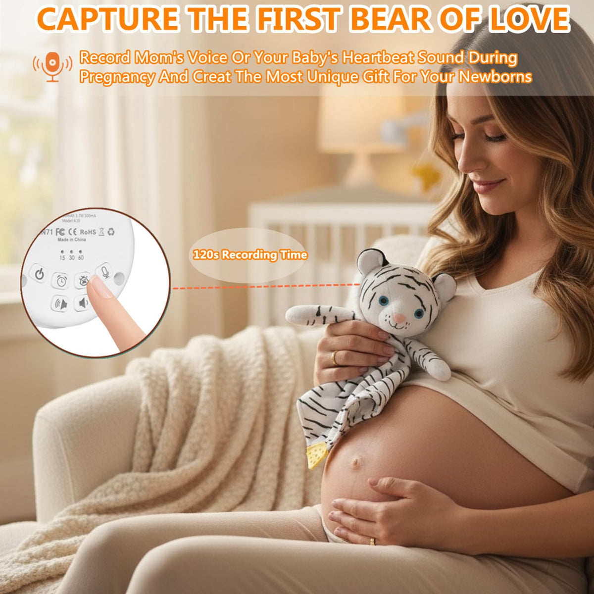 Baby Sound Sleep Soother- White Noise and Lullaby Infant Sleeping Aid with Cry Sensor at Nap Time Routine