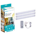 Under Cabinet Light Kit, Motion Sensor, Dimmable, Linkable, 3 Color Settings, Tool-Free, Cabinets and Closets, (3) 9"
