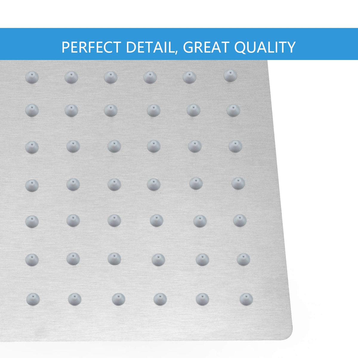 Rain Shower Head, High Flow Stainless Steel Square Rainfall Shower, Waterfall Bath Shower Body Covering, Ceiling or